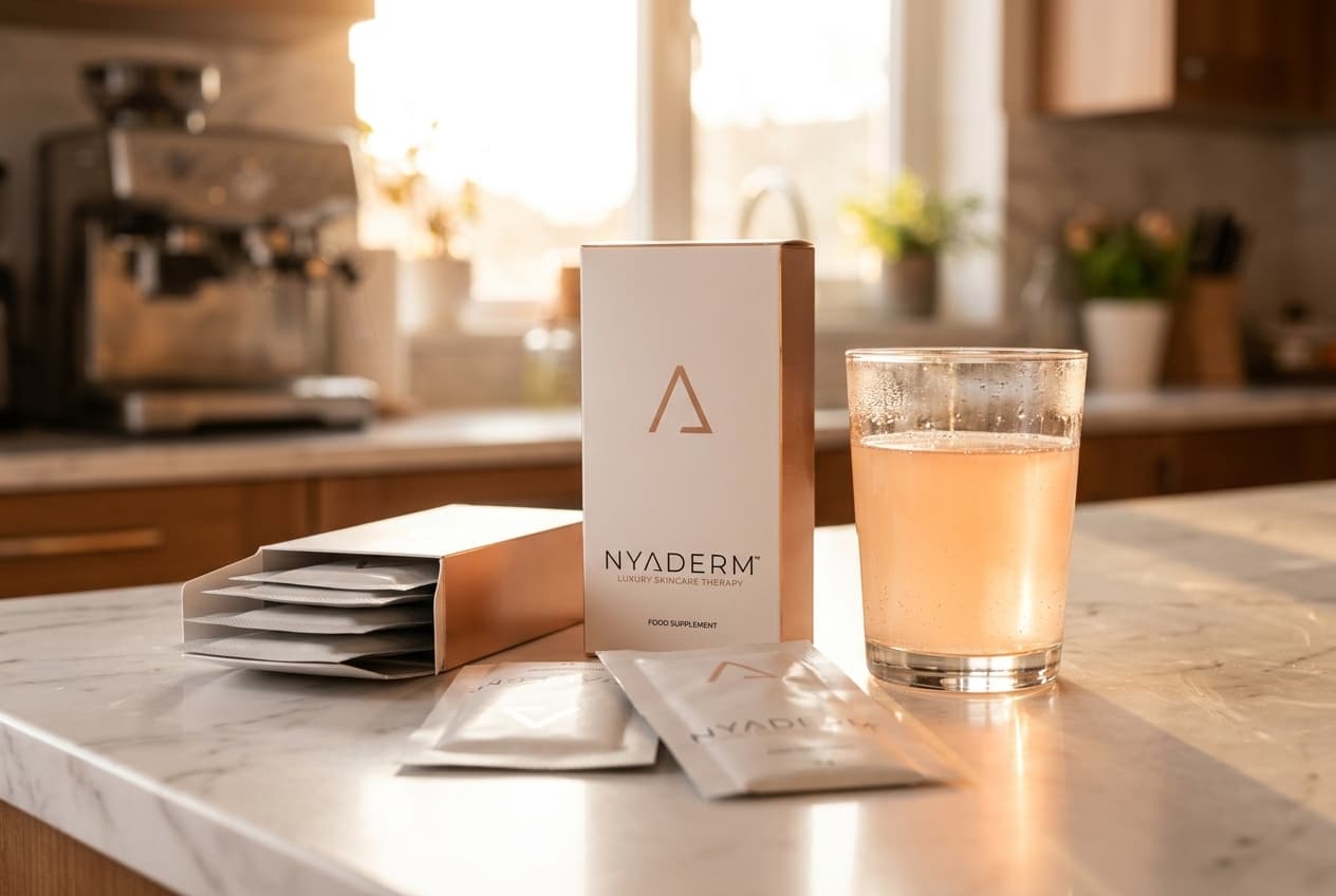 Anti-aging Drink se sklenicí