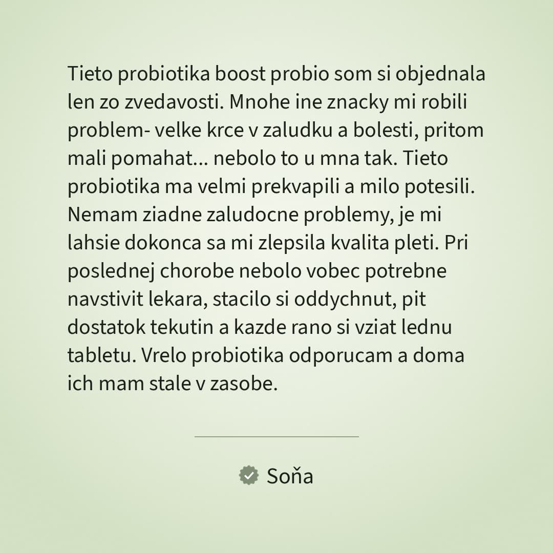 Recenze Boost ProBio – Soňa