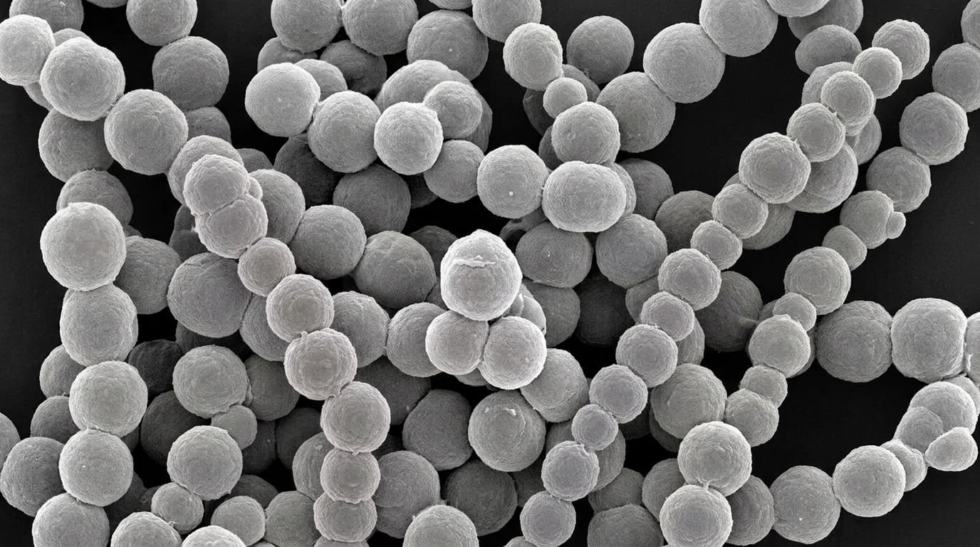 Streptococcus salivarius – mikroskopický snímek